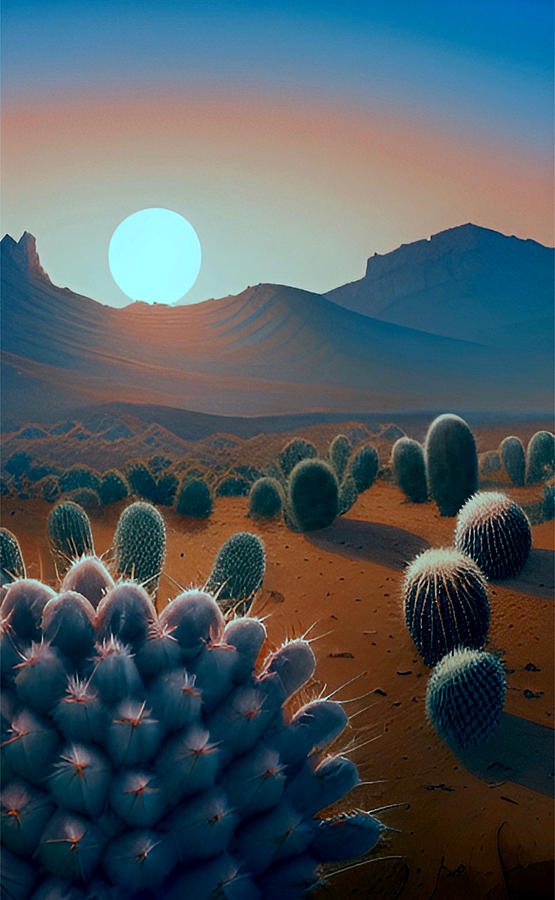 Dusky Southwestern Desert No4 Mixed Media by Bonnie Bruno