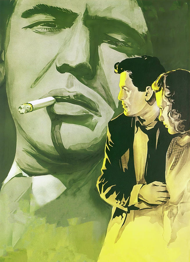 John Garfield Painting - Dust Be My Destiny, 1939, movie poster painting by Movie World Posters
