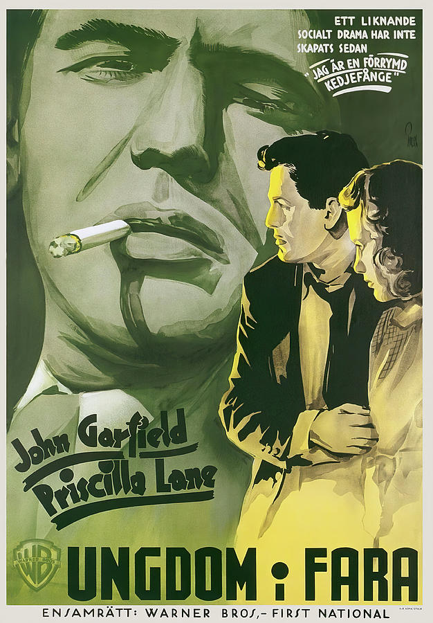 John Garfield Mixed Media - Dust Be My Destiny, with John Garfield, 1939 by Movie World Posters