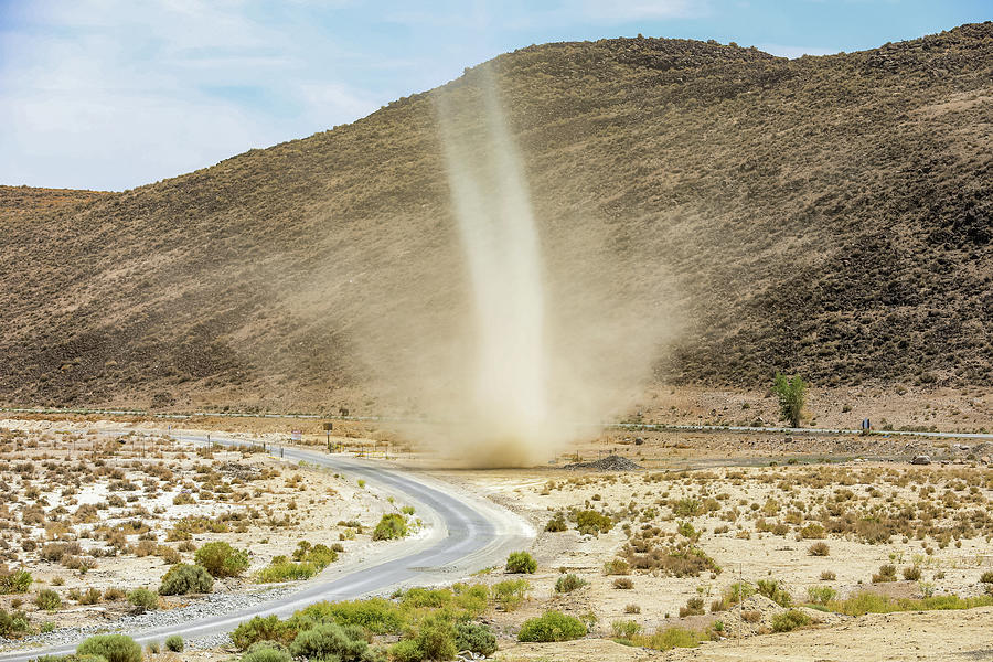 Dust Devil in Desert Photograph by Tim Quesenberry Fine Art America