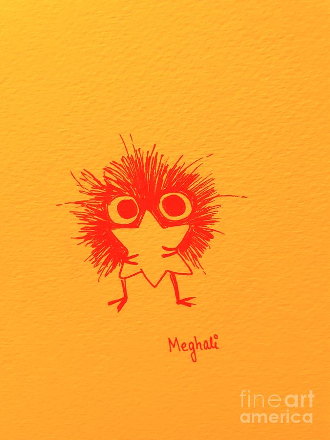 Dust Monster Drawing by Meghali Banerjee - Fine Art America