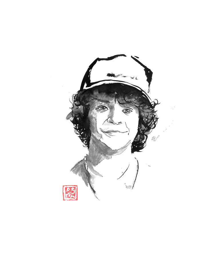 Dustin Drawing - Dustin by Pechane Sumie