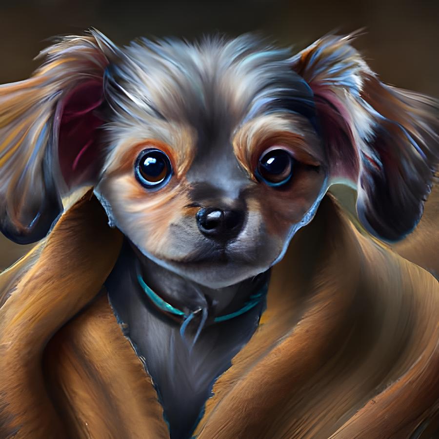 Dusty is Warm and Cozy Digital Art by Beverly Read