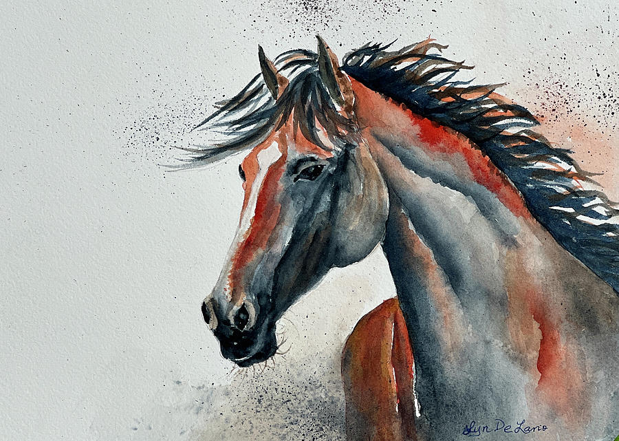 Dusty Painting by Lyn DeLano