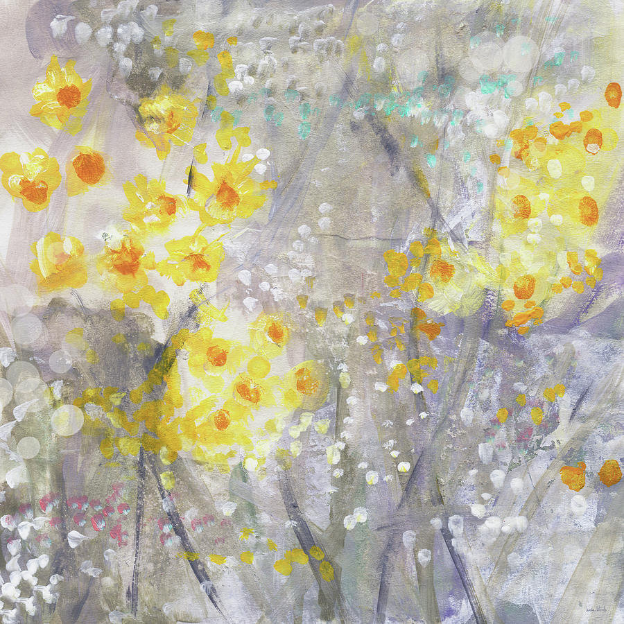 Flower Painting - Dusty Miller Large- Art by Linda Woods by Linda Woods