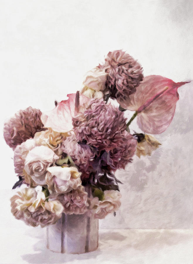 Dusty Pink Bouquet Painting by Susan Maxwell Schmidt