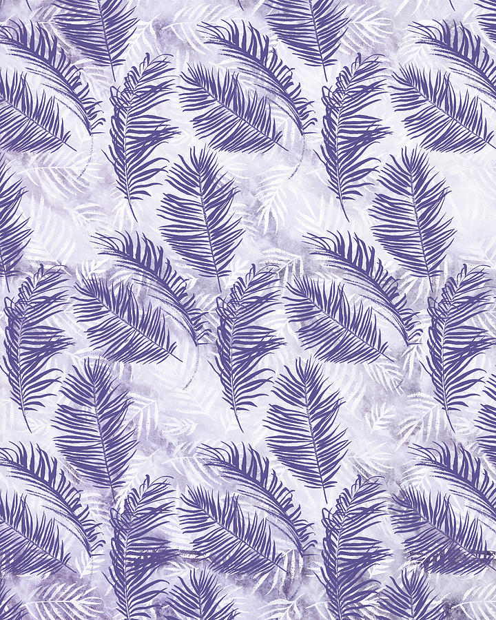 Dusty Purple Palms Painting by Tammy Wetzel