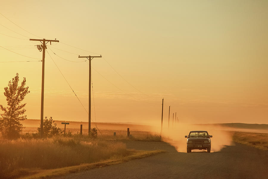 Dusty Rural Road Photograph by Todd Klassy