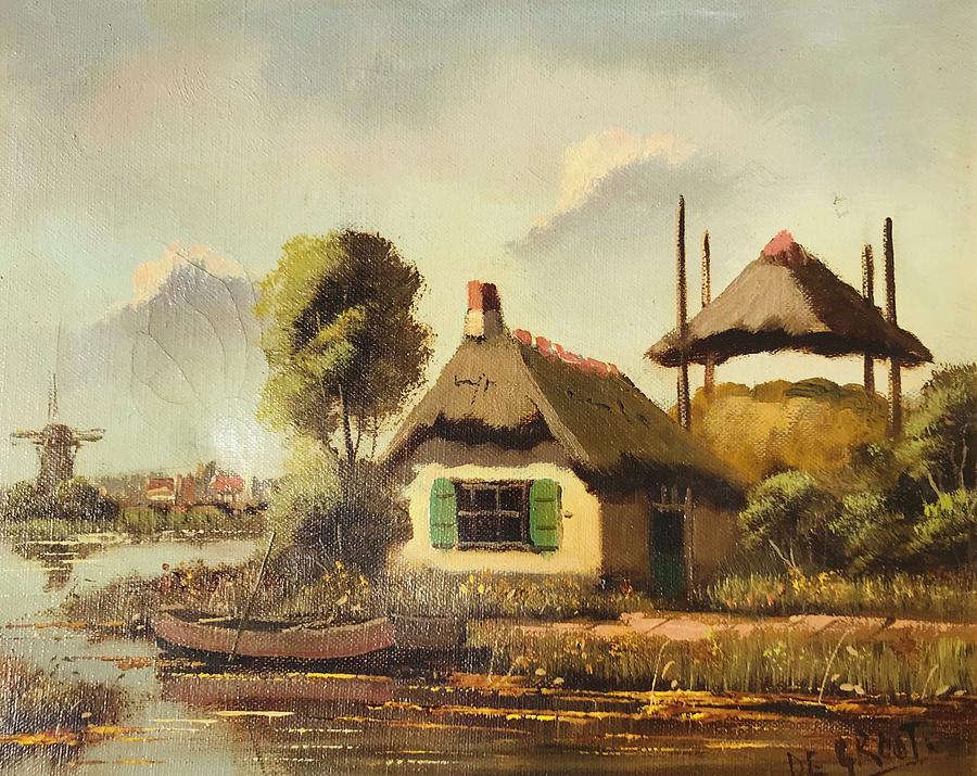 Dutch Home Painting by Kat Kem Art