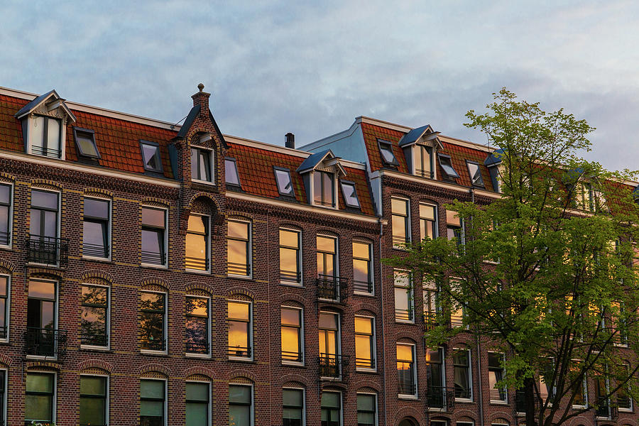 Dutch houses at sunset Photograph by Fabiano Di Paolo