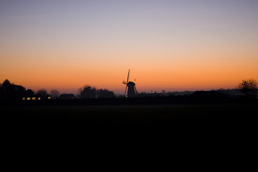 Dutch Windmill at sunset Photograph by Lyn Holly Coorg
