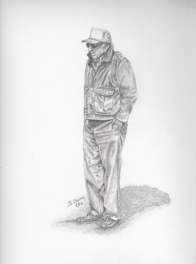 D.W. Byrd Drawing by J L Collins