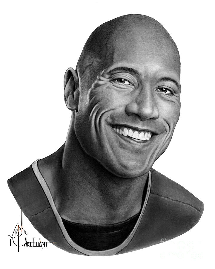Dwayne Johnson Editorial Pencil Drawing Stock Photo Picture And Royalty  Free Image Image 137710384