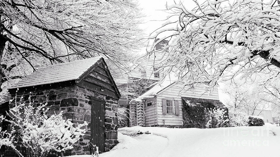 Dyckman Farmhouse Winter Photograph by Cole Thompson