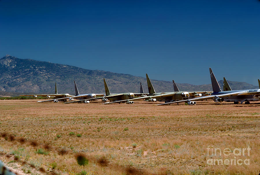 Tucson Photograph - Dying B-52s on the Desert Floor by Wernher Krutein