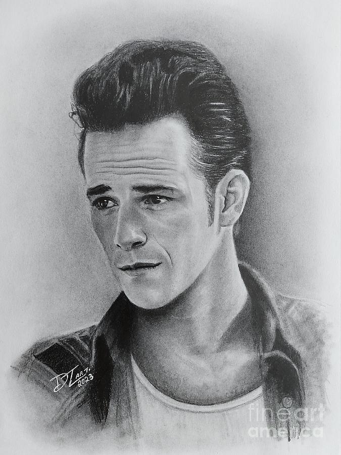 Beverly Hills Drawing - Dylan McKay  by DTLART Dave LeBlanc