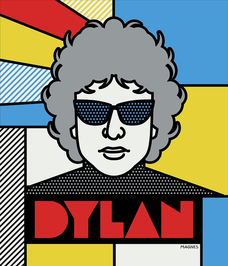 Bob Dylan Digital Art - Dylan by Ron Magnes