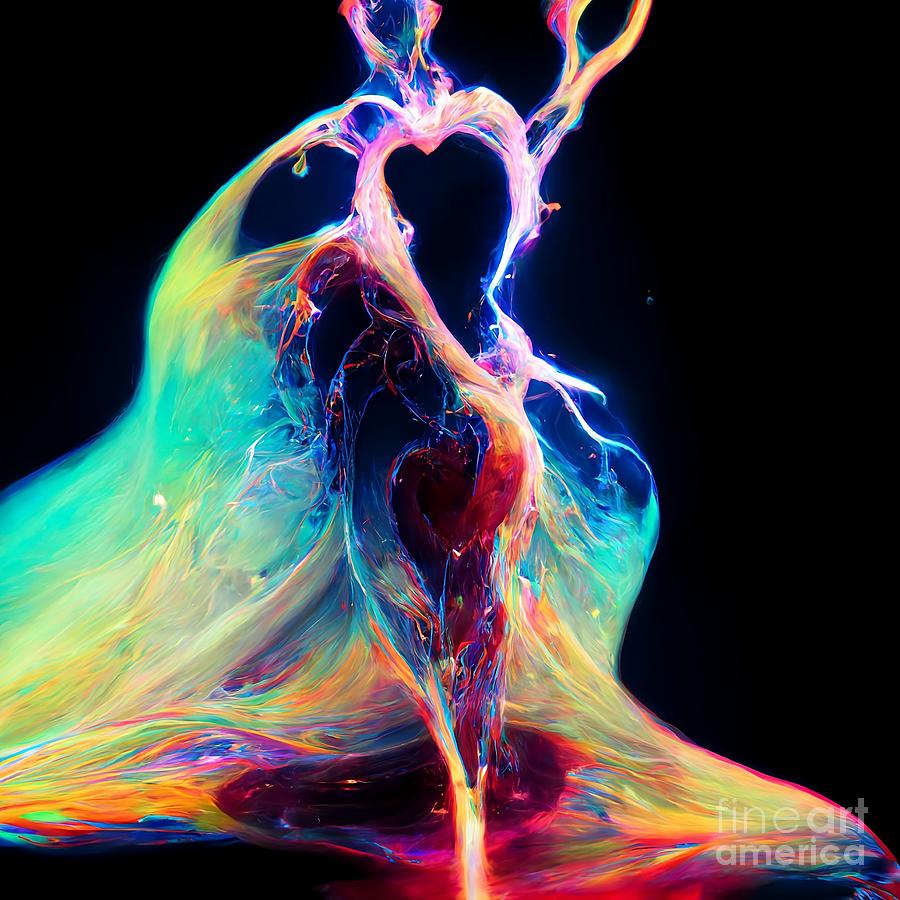 Dynamic Concept Of Love Passion In An Ethereal Mix Digital Art By Christopher Harnwell Fine