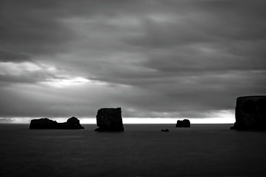 Dyrholaey Sea Stacks Iceland Photograph by Catherine Reading