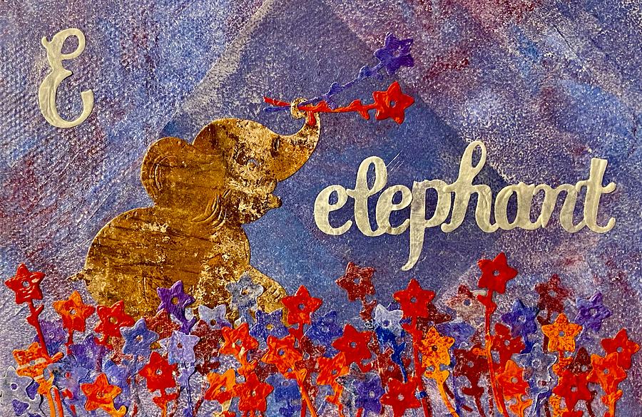 E Is For Elephant Painting