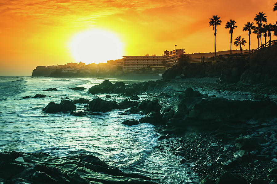 Eagle Beach Sunset Photograph by Josu Ozkaritz