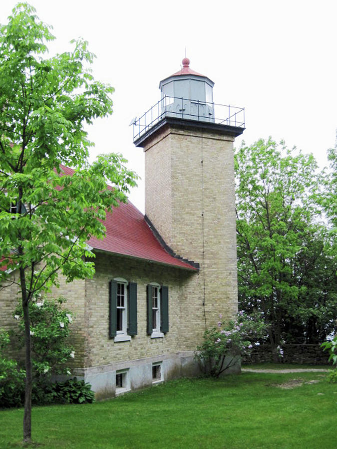 Eagle Bluff Lighthouse				 Photograph by Sharon Williams Eng