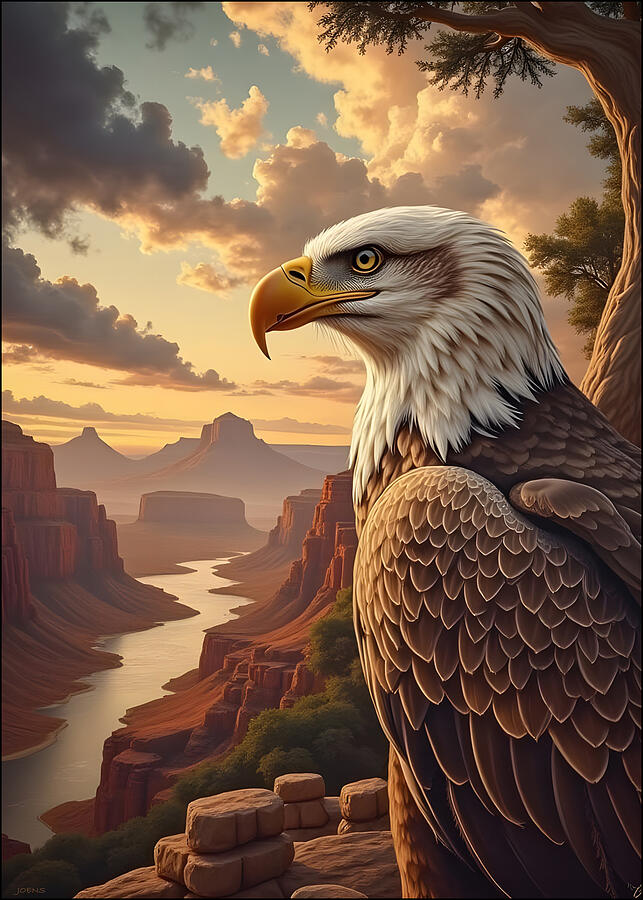 Sunset Digital Art - Eagle Canyon by Greg Joens Sunset Digital Art - Eagle Canyon by Greg Joens