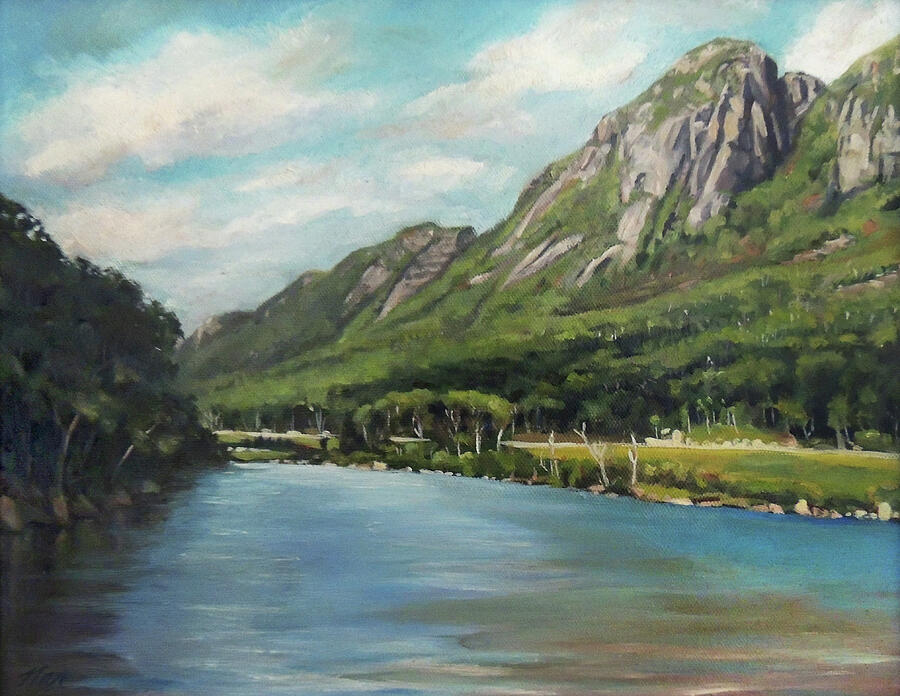 Eagle Cliff New Hampshire Painting by Nancy Griswold