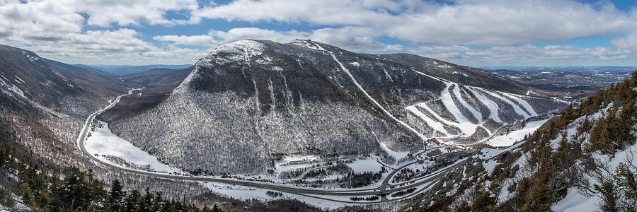Eagle Cliff Winter Panorama Photograph by White Mountain Images