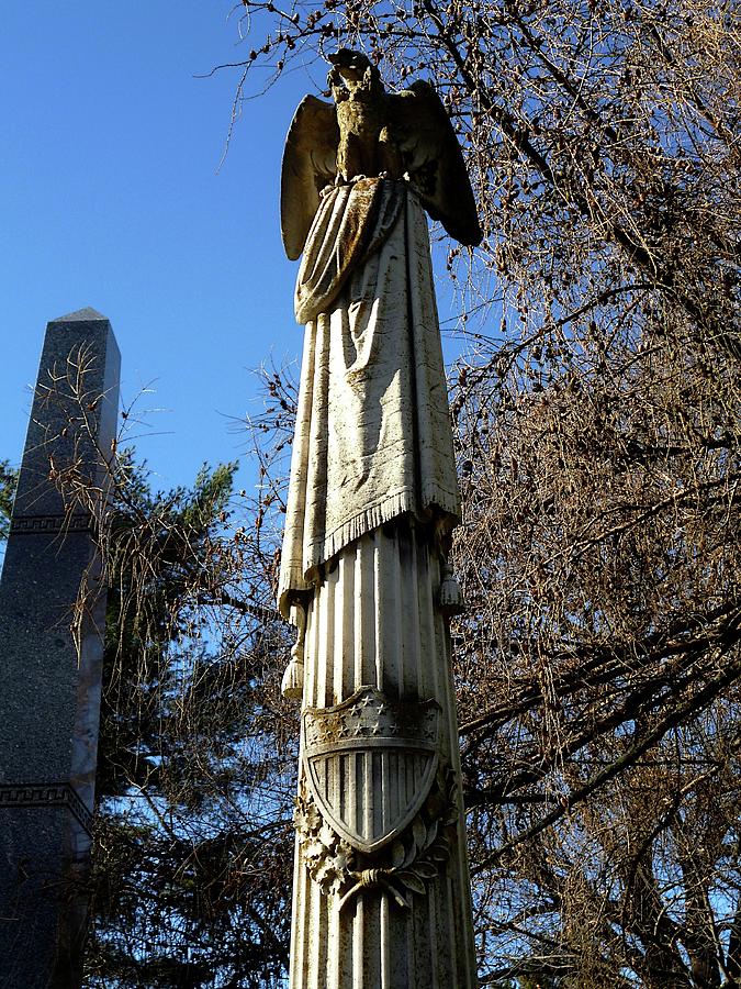 Eagle Column with Shield Photograph by Mike McBrayer