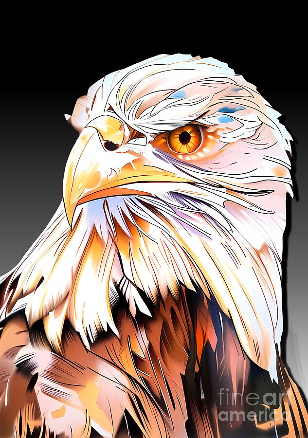 Eagle Digital Digital Art by Bill Richards