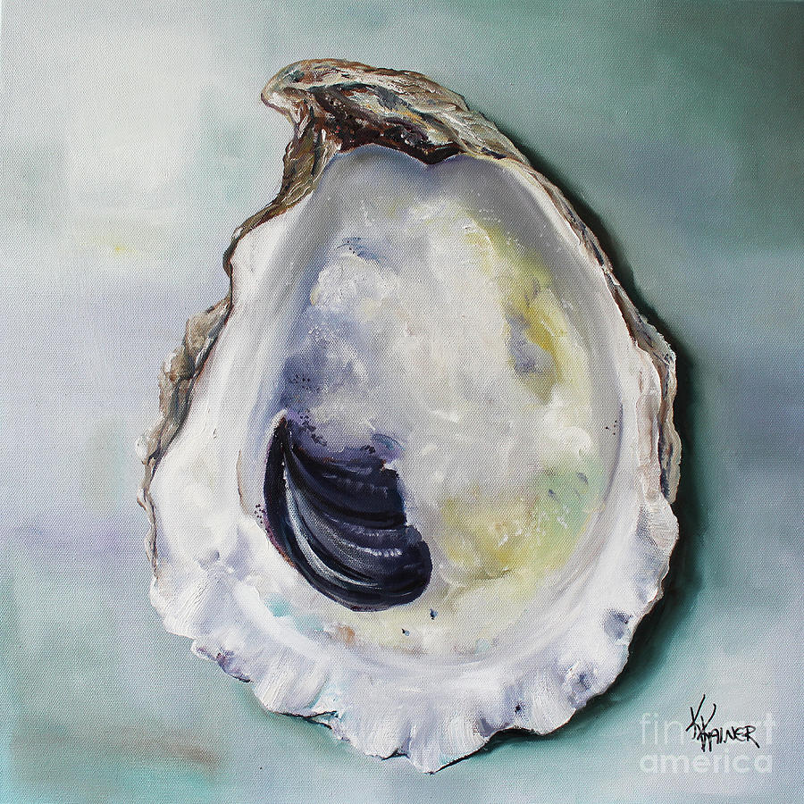 Eagle Flats Oyster Shell Painting by Kristine Kainer - Fine Art America