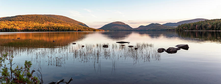 Eagle Lake Acadia Panorama Photograph by Andrew Pacheco