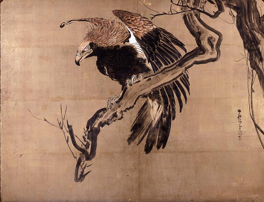 Eagle On Branch Painting