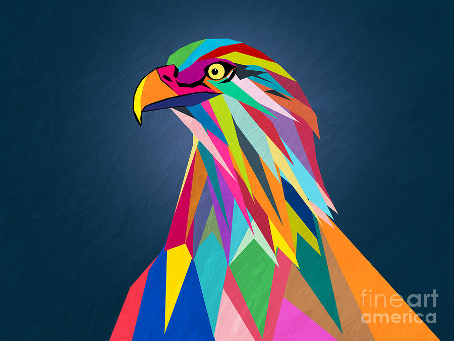 Eagle poly art Digital Art by Mark Ashkenazi - Fine Art America