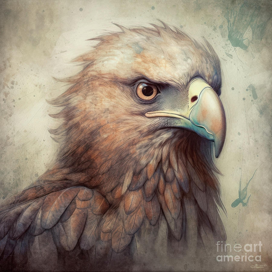 Eagle Portrait Digital Art by Jutta Maria Pusl