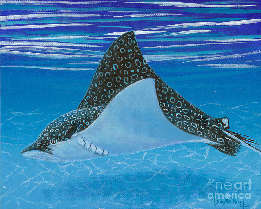Eagle Ray Painting by Danielle Perry