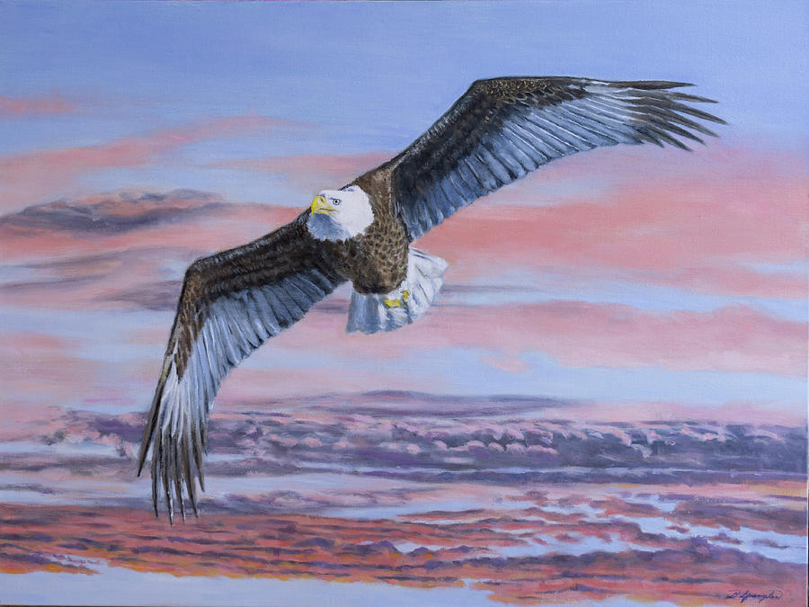 Eagle Sunrise Painting by Dan Spangler - Fine Art America