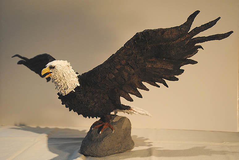 Eagle Sculpture by Vallee Johnson