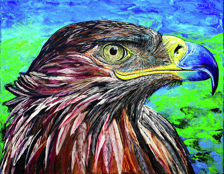 Eagle Painting by Viktor Lazarev