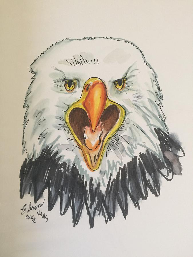 Eagles Cry Painting by Charme Curtin