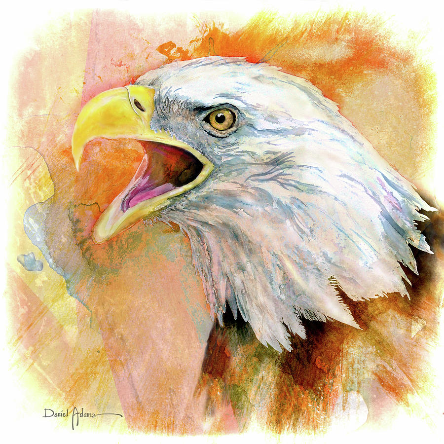 Eagles Cry Painting by Daniel Adams