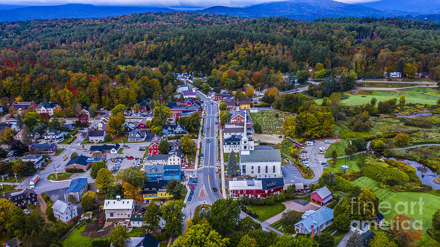 Early Autumn in Stowe Vermont Photograph by Scenic Vermont Photography