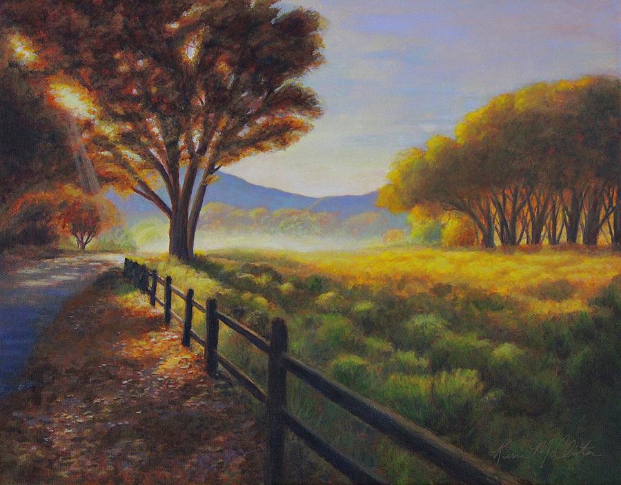 Early Autumn Mist Painting by Kim McClinton