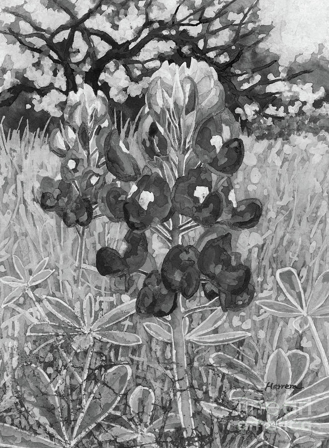 Early Bloomers In Black And White Painting