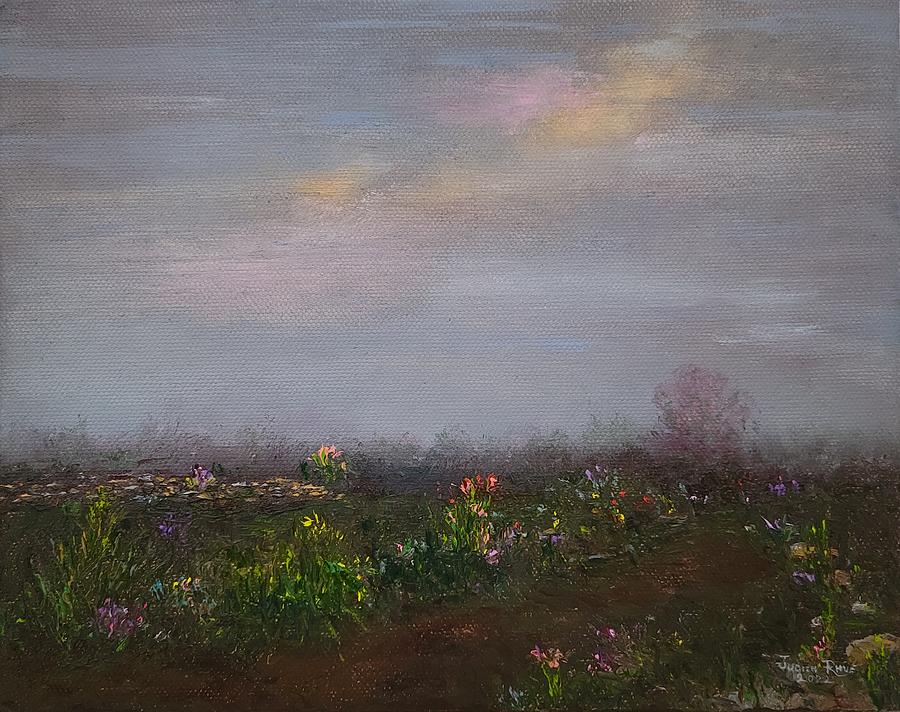 Early Blooms at Dawn Painting by Judith Rhue