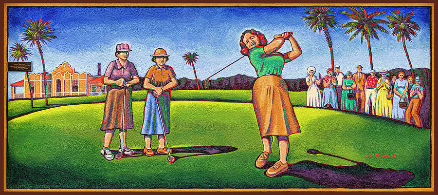 Early Days of Womens Professional Golf Photograph by Punta Gorda Historic Mural Society
