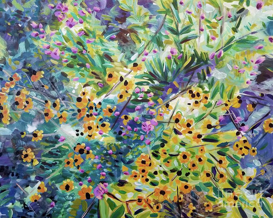 Early Fall Floral Painting by Catherine Gruetzke-Blais