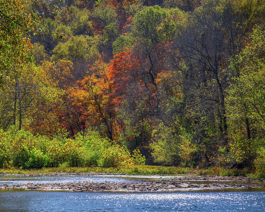 Early Fall on the James River Photograph by Allin Sorenson