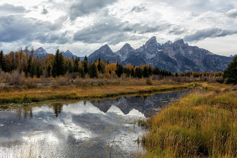 Early Fall Overcast Evening at Schwabacher Landing, No. 1 Photograph by Belinda Greb